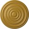 Ekena Millwork Carton Ceiling Medallion (For Canopies up to 2 5/8"), Hand-Painted Iridescent Gold, 12 5/8"OD x 1"P CM13CAIGS - alternate 1